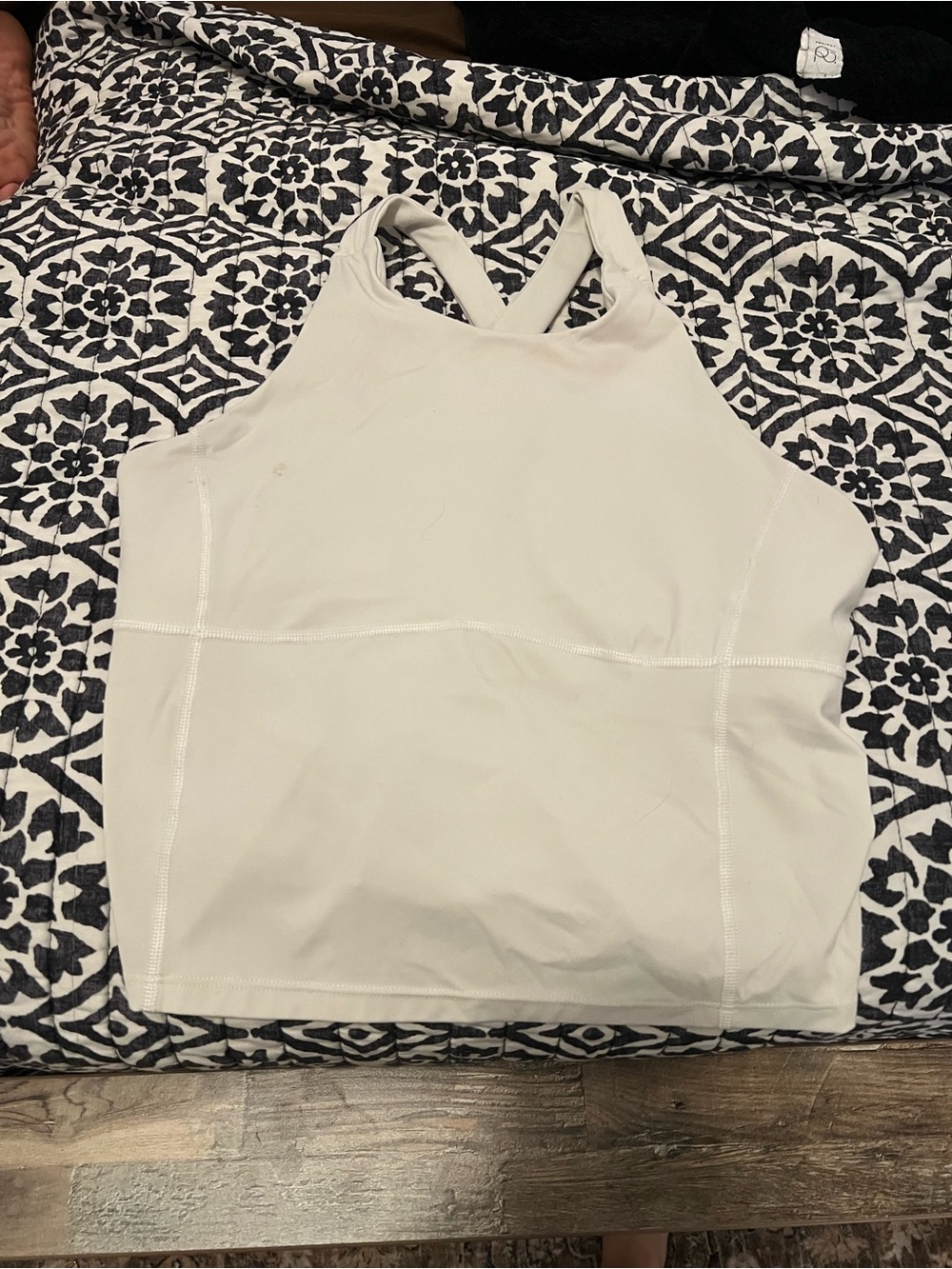 Women’s white High-Neck Tank Top